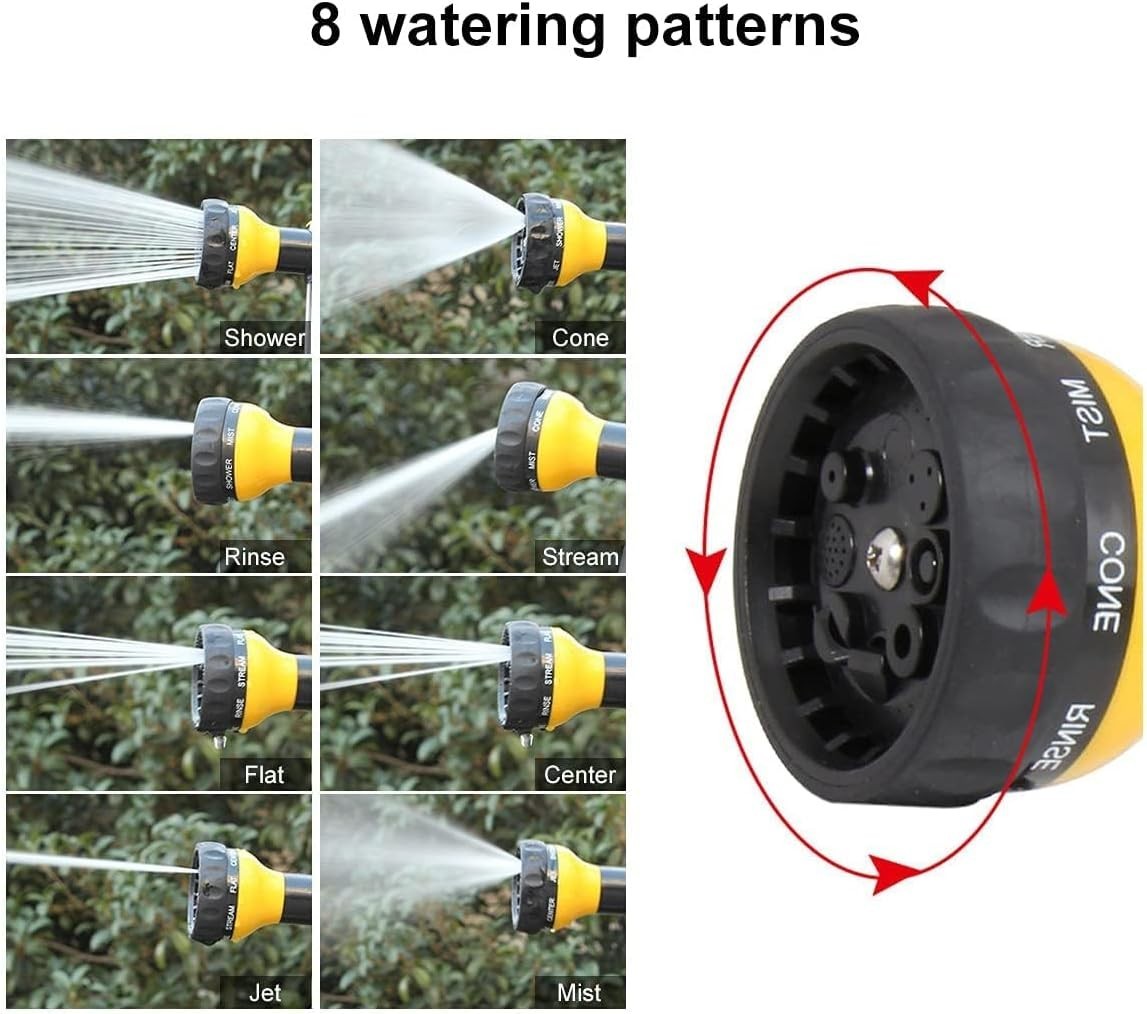 8-in-1 High-Pressure Garden & Car Wash Foam Gun with Nozzle & Accessories