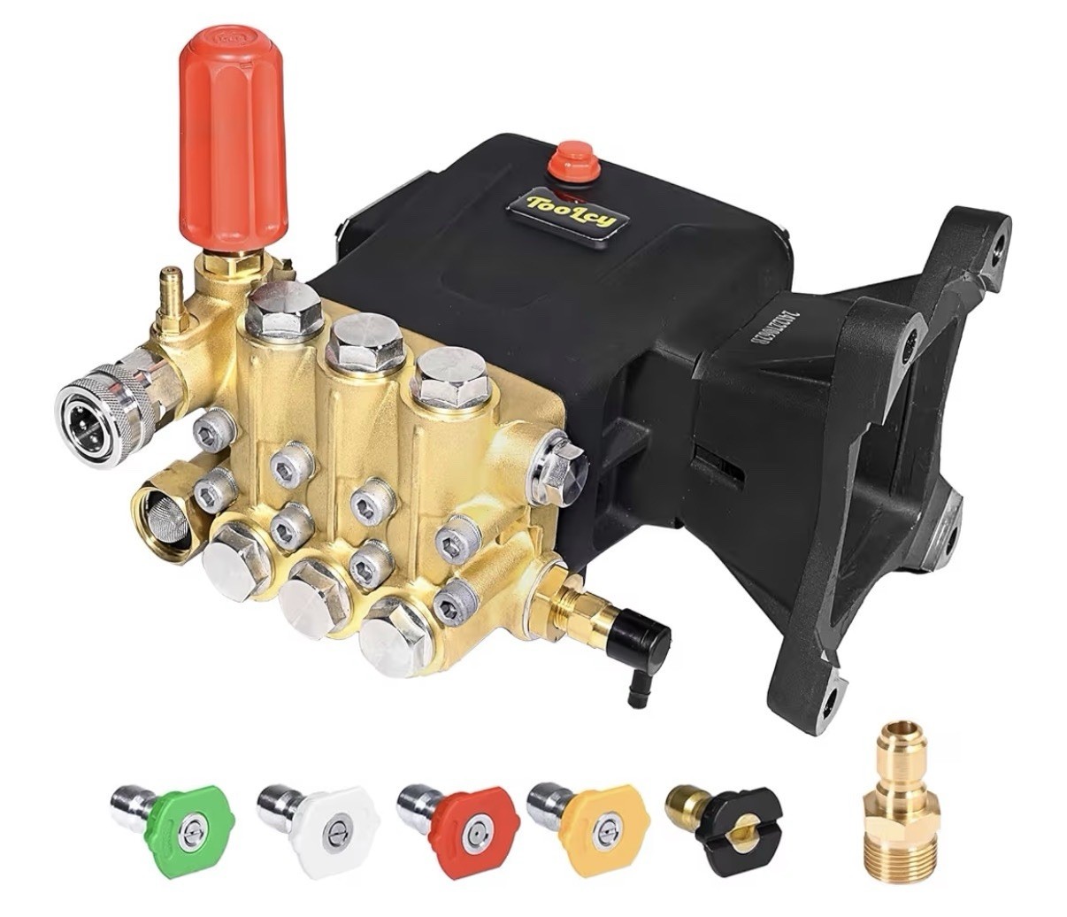 Pressure Washer Pump 1″ Shaft Horizontal Triplex Plunger 4300 PSI 4.4GPM