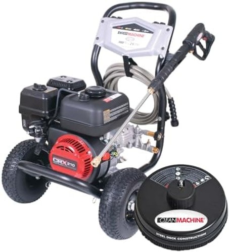 Simpson 3400 PSI Gas Pressure Washer and 15-Inch Surface Cleaner, 2.5 GPM Res…