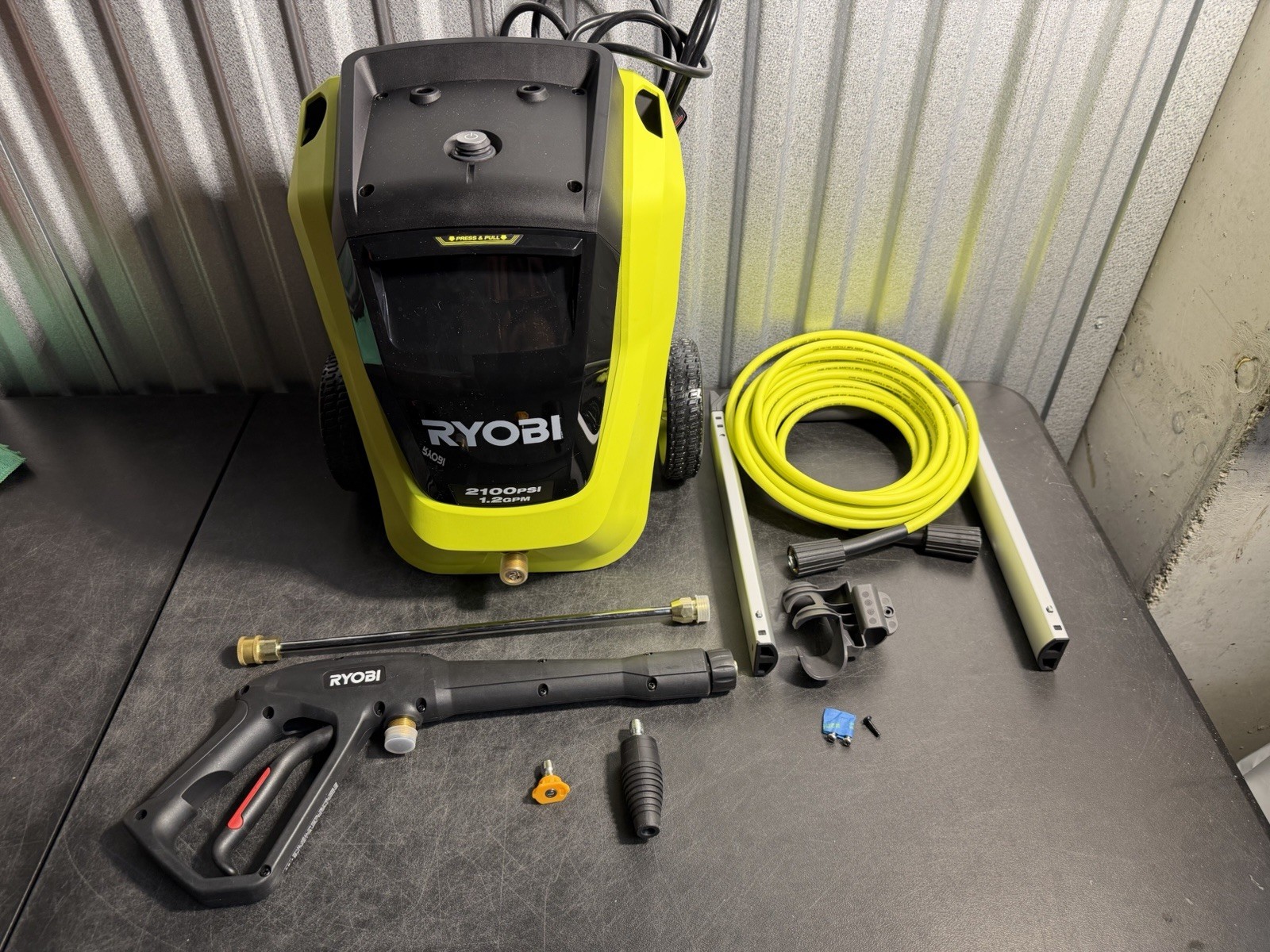 RYOBI RY142022 2100 PSI 1.2 GPM Electric Pressure Washer Tested No Foamer