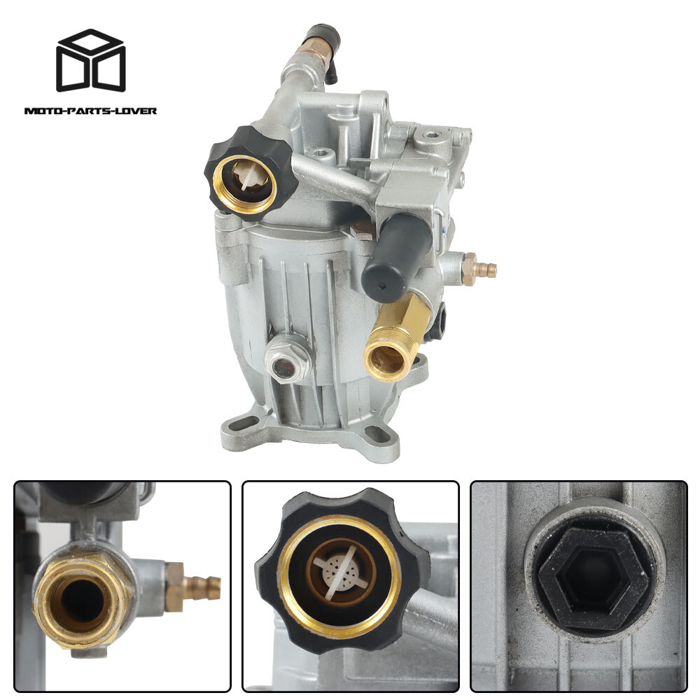 Pressure Washer Pump Horizontal 3/4″ Shaft – MAX 3000 PSI 2.5 GPM Oil Sealed