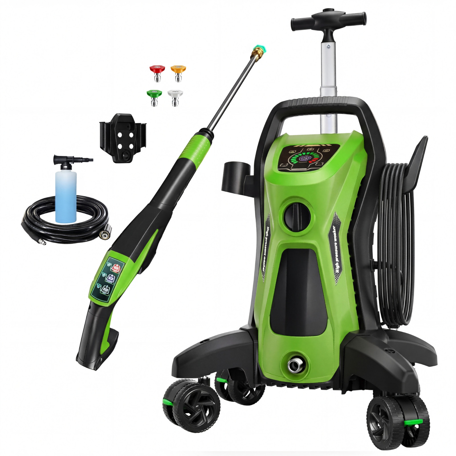 Pressure Washer 4500PSI 3.9GPM Adj-15-Level Touch Screen,car,home,yard,deck,RV