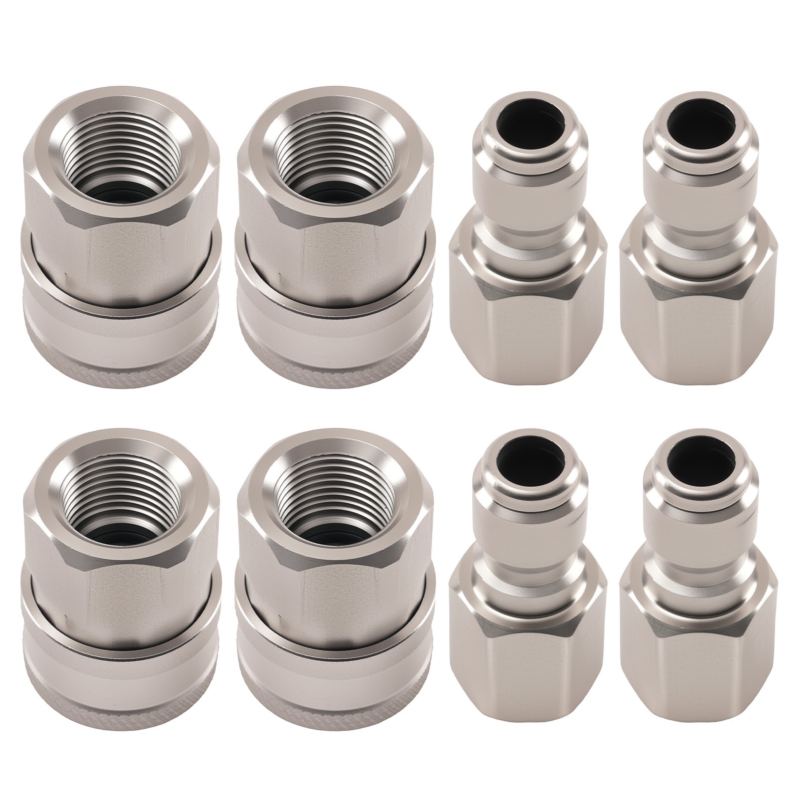 8PCS Pressure Washer Adapter 3/8″ Quick Connect NPT Socket Plug Set Kit