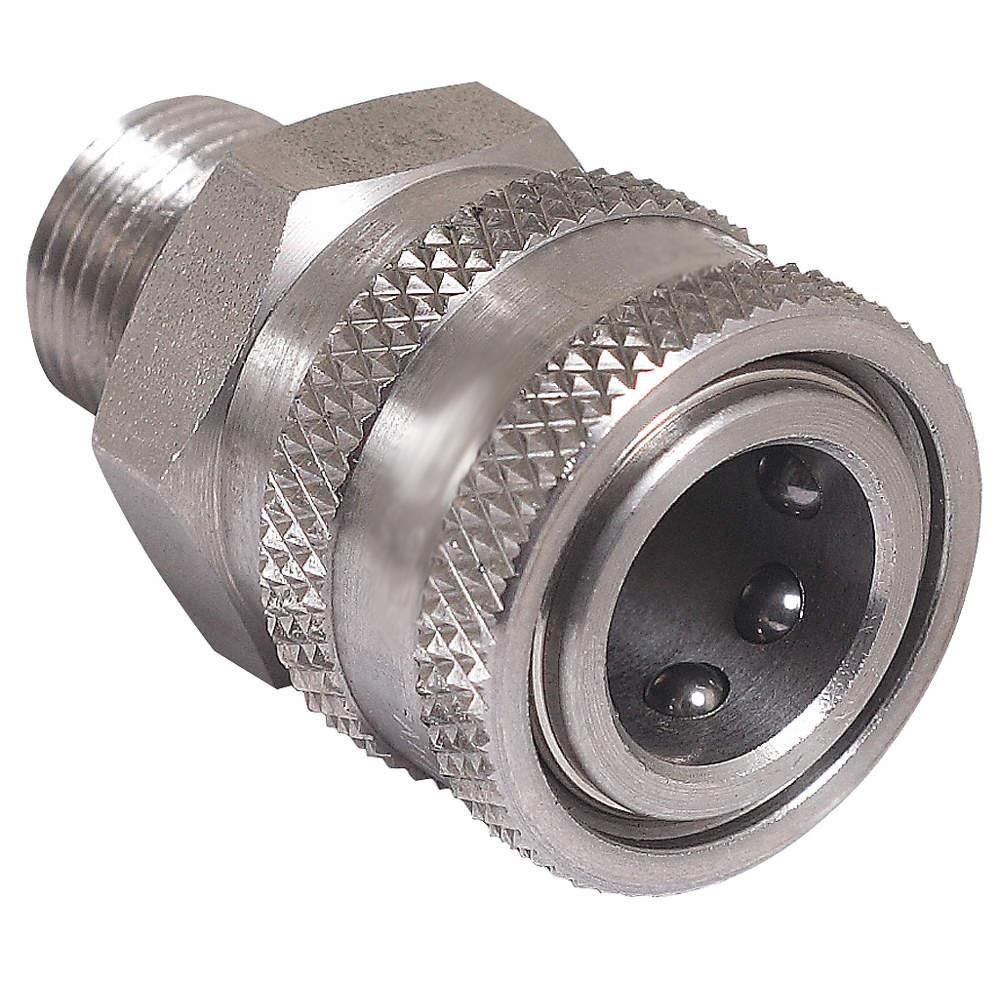 STAINLESS STEEL PRESSURE WASHER WAND GUN HOSE QUICK COUPLING 3/8″ MALE PIPE