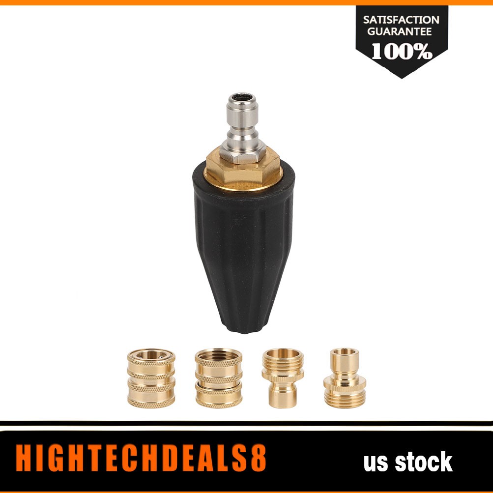 4.0GPM High Pressure Washer Rotating Turbo Nozzle Spray Tip 4000PSI 1/4″ Quick