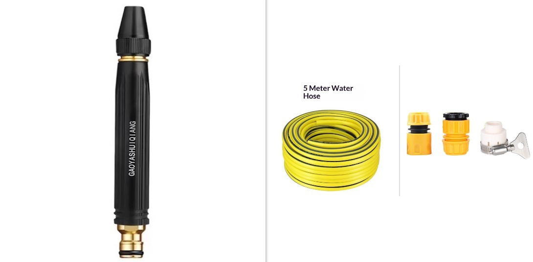Portable High Pressure Washer Gun Car and garden Nozzle Adjustable Nipple Type