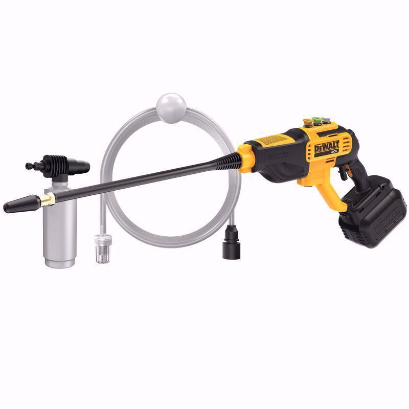 Cordless Electric Power Cleaner, 20 V Battery, 1.0 gpm, 550 psi Pressure, 20 ft