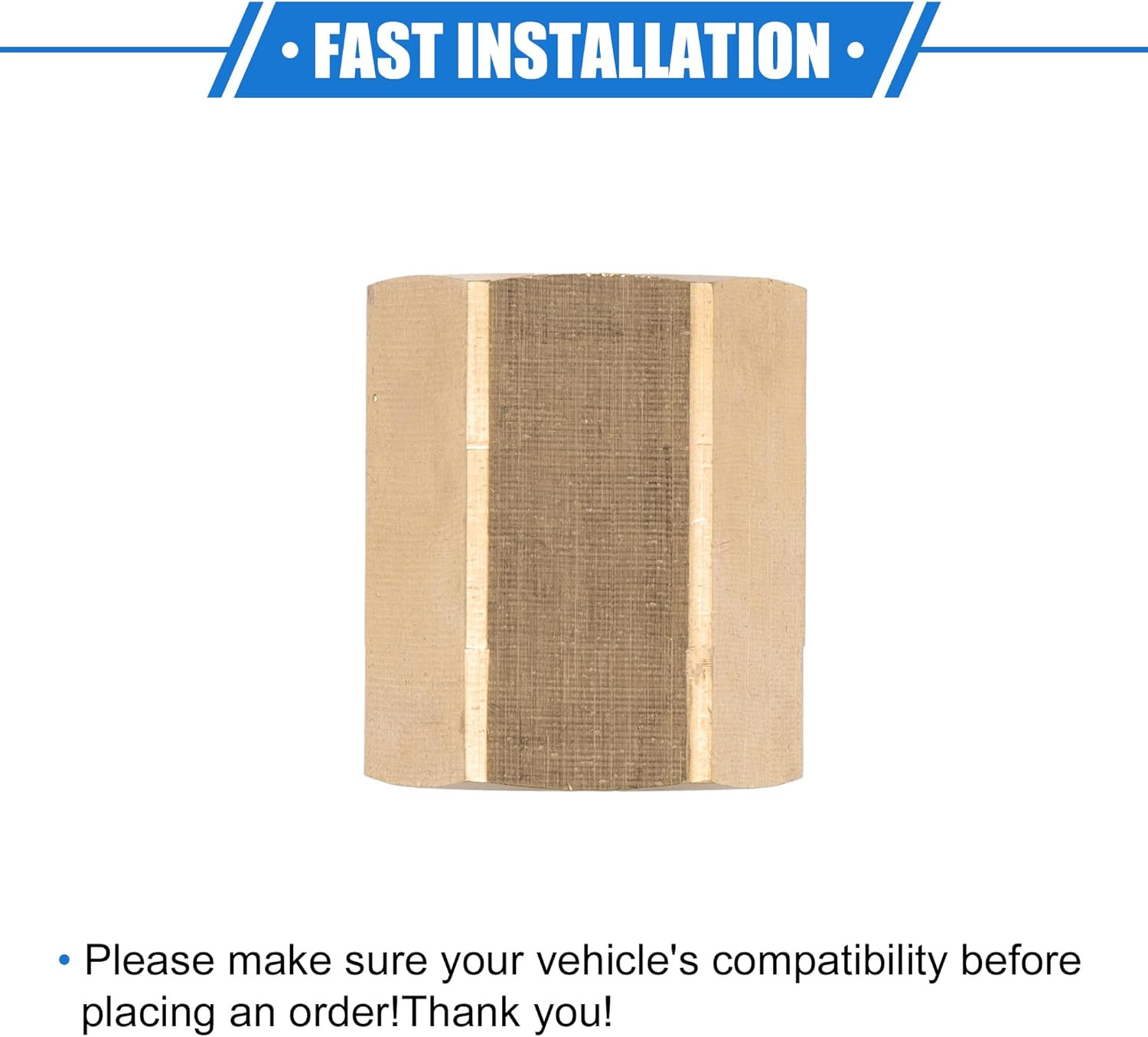 Pressure Washer Connector, M18X1.5 to M18X1.5 Female Adapter Brass Screw Hose Co