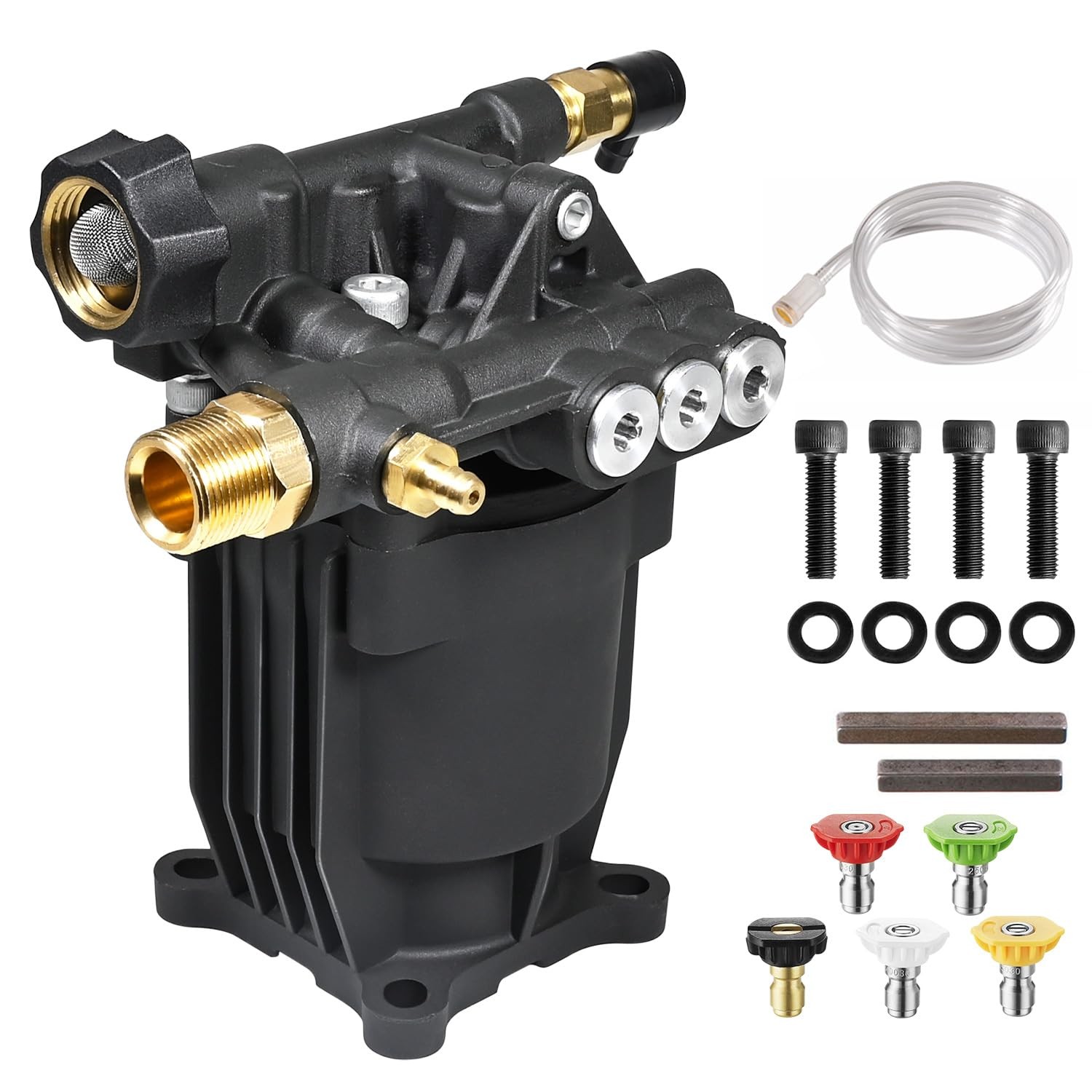 Pressure Washer Pump 3/4″ Shaft Horizontal Power Washer Pump Max 3200 PSI 2.5…