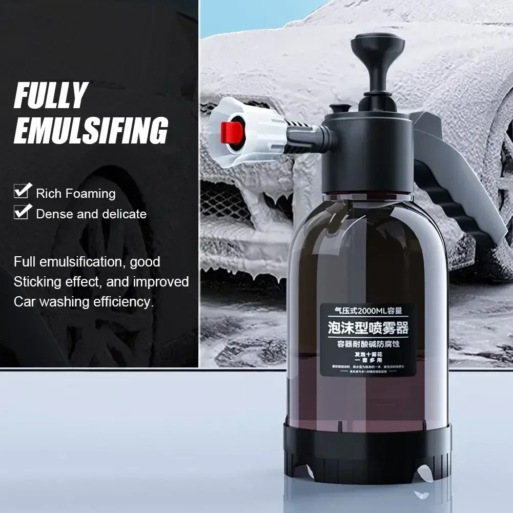 2L Hand Pump Foam Sprayer Pneumatic Washer Foam Snow Foam High Pressure Car Wash