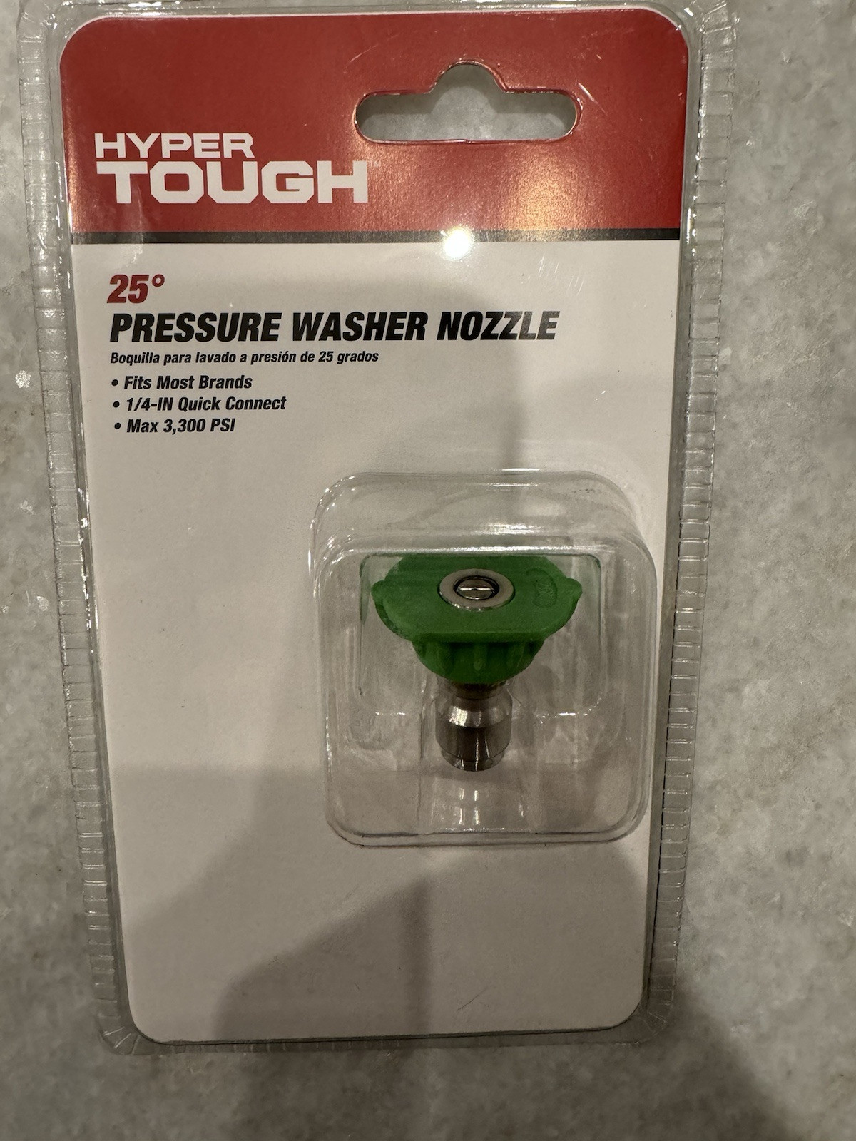 Hyper Tough 25 °Nozzle,Fit Most Electric&Gas Pressure Washer 1/4″ Quick Connect