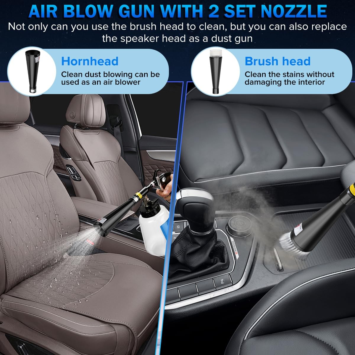 Car Cleaning Gun,High-Pressure Air Blow Gun,Air Set2