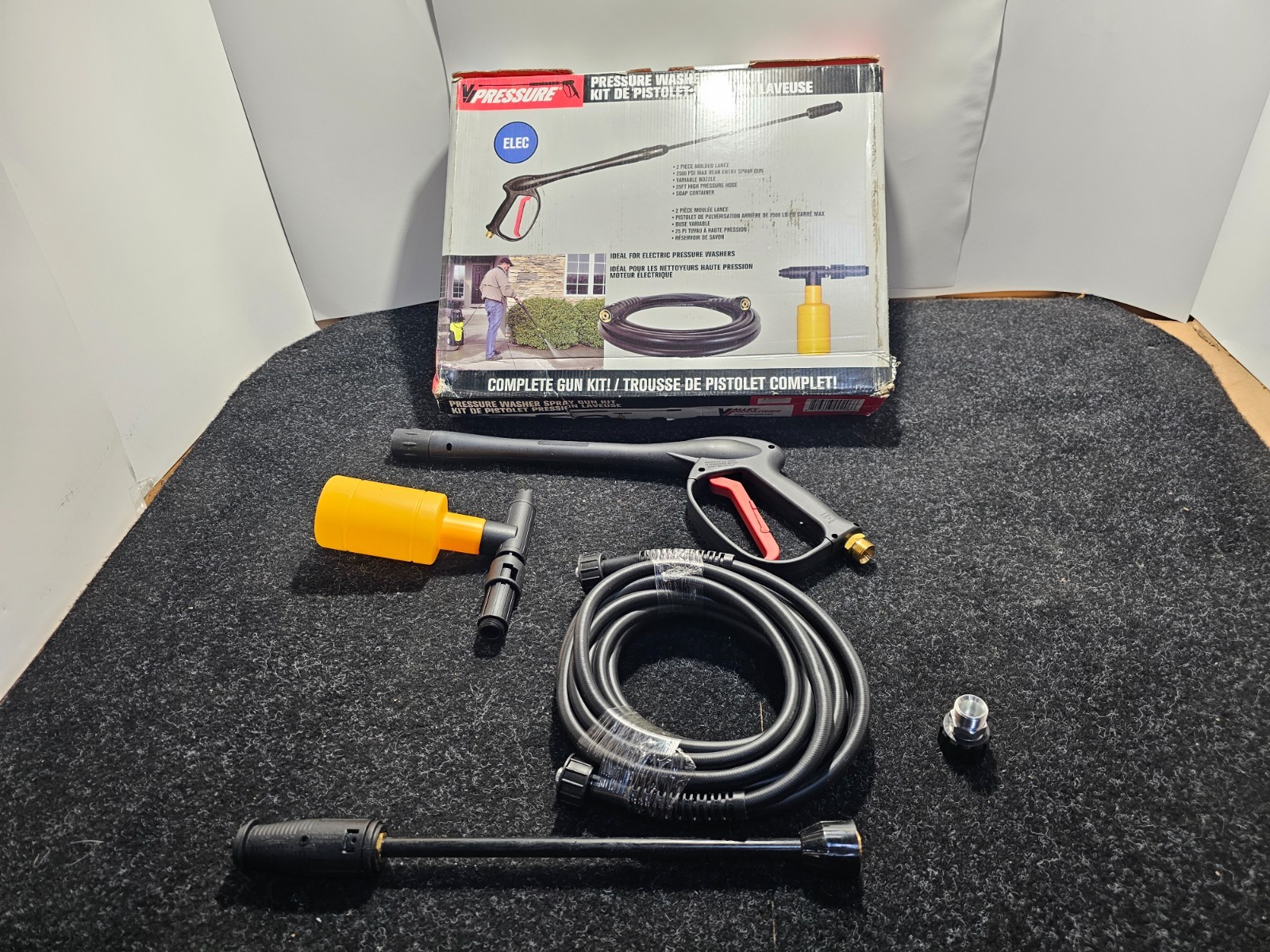 Valley Industries PK-340000 Universal Pressure Washer Electric Gun, 8 Gpm Black