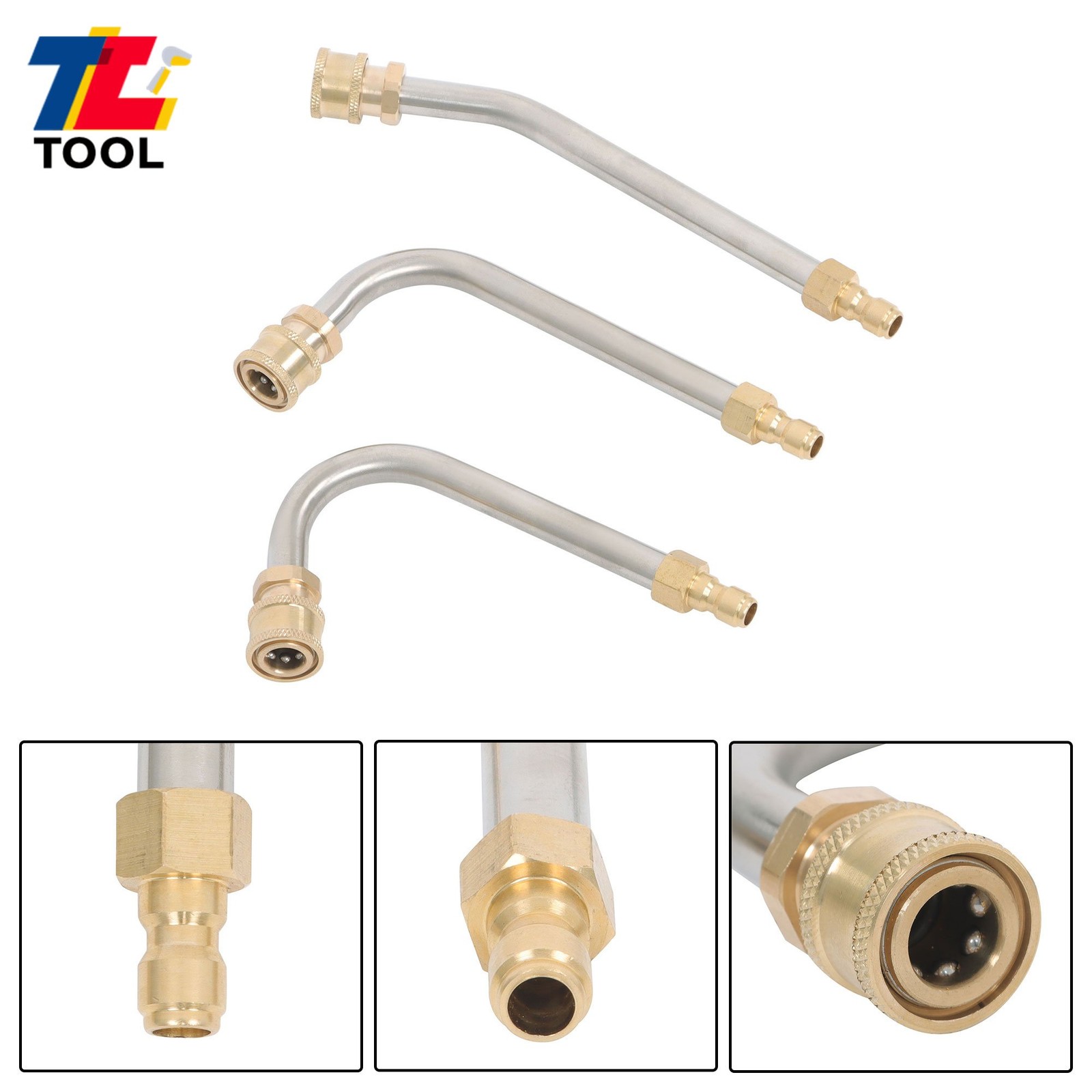 9 Pack 1/4″ Connect Pressure Washer Extension Wand Upgrade Power Washer Lance