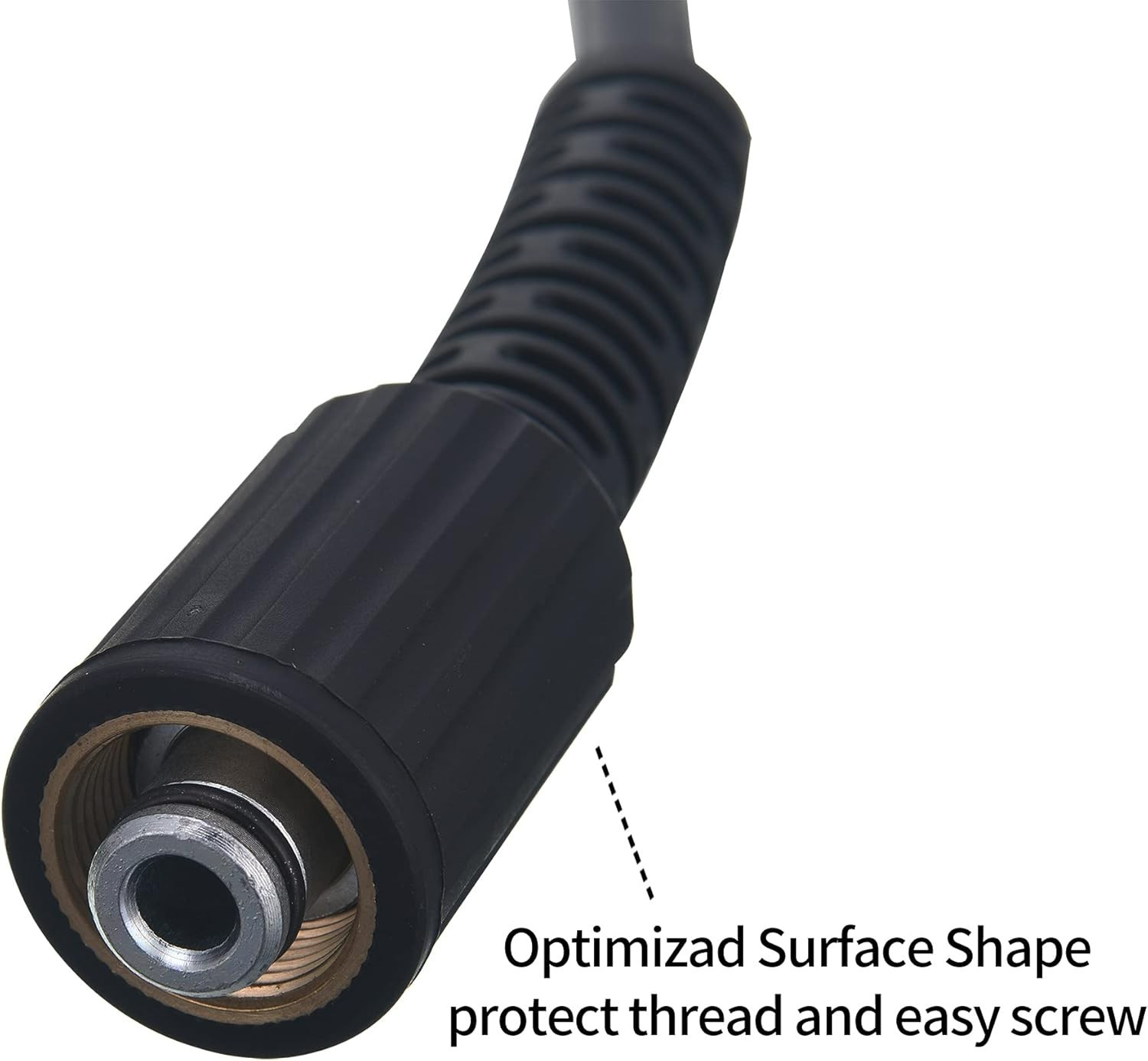 Durable 25 FT High Pressure Washer Hose, 3600 PSI M22 Thread, PVC Construction