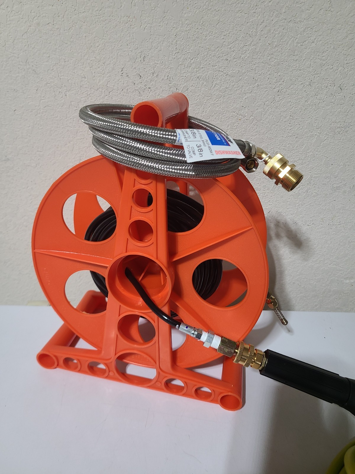 Already Assembled – Sewer Jetter Kit for Pressure Washer 50ft 1/8In. Easy in/out