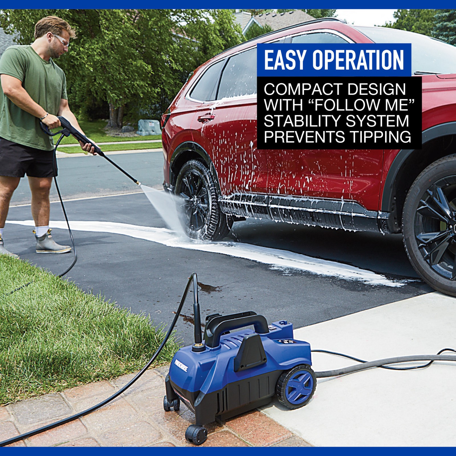 Powerhorse Electric Cold Water Pressure Washer, 2100 Max. PSI, 1.9 GPM