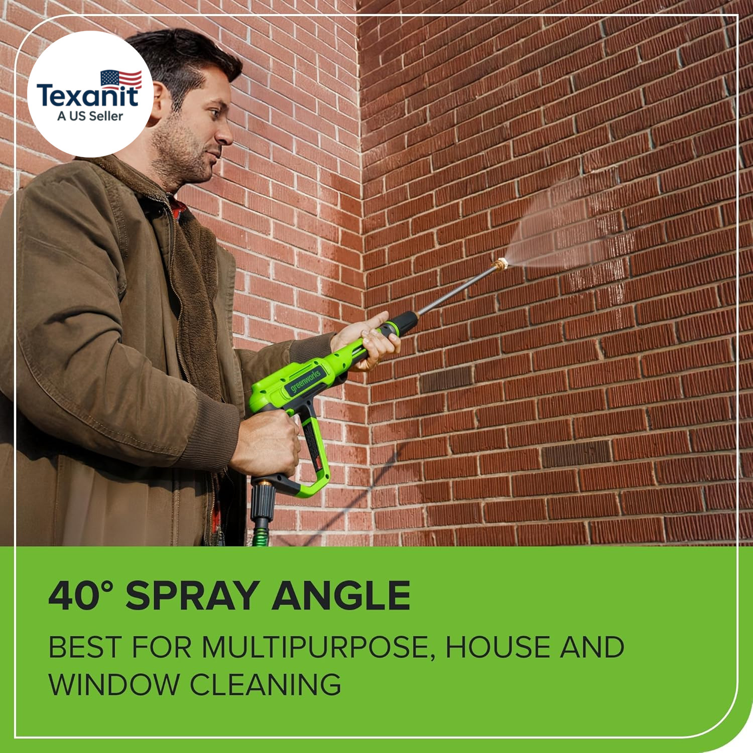 2100 PSI (SGS Certified) 1.2 GPM 13Amp Compact Electric Pressure Washer Telescop