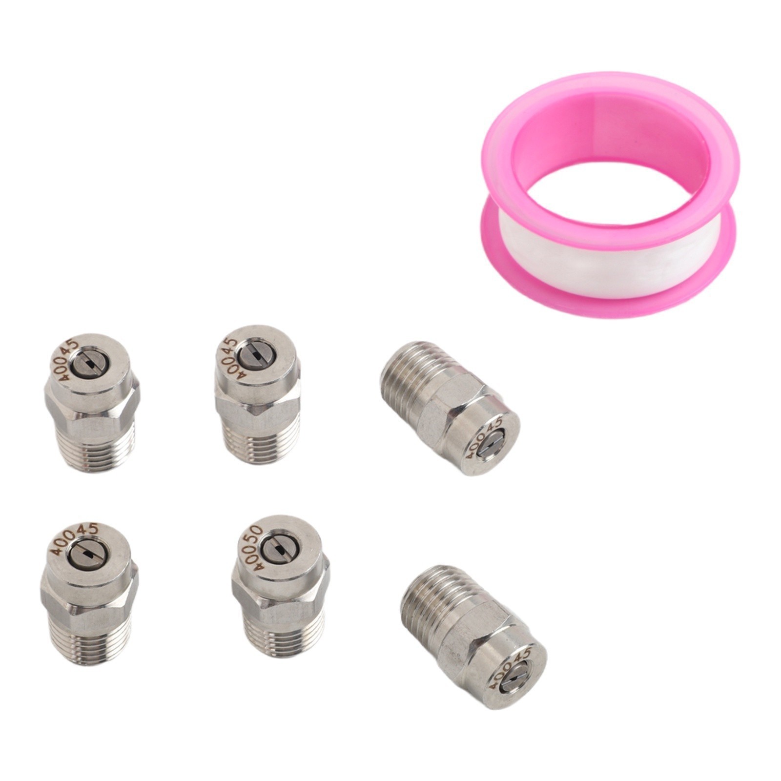 7 Piece Stainless Steel Nozzles for Pressure Washer Cleaning Machine 40 Degree