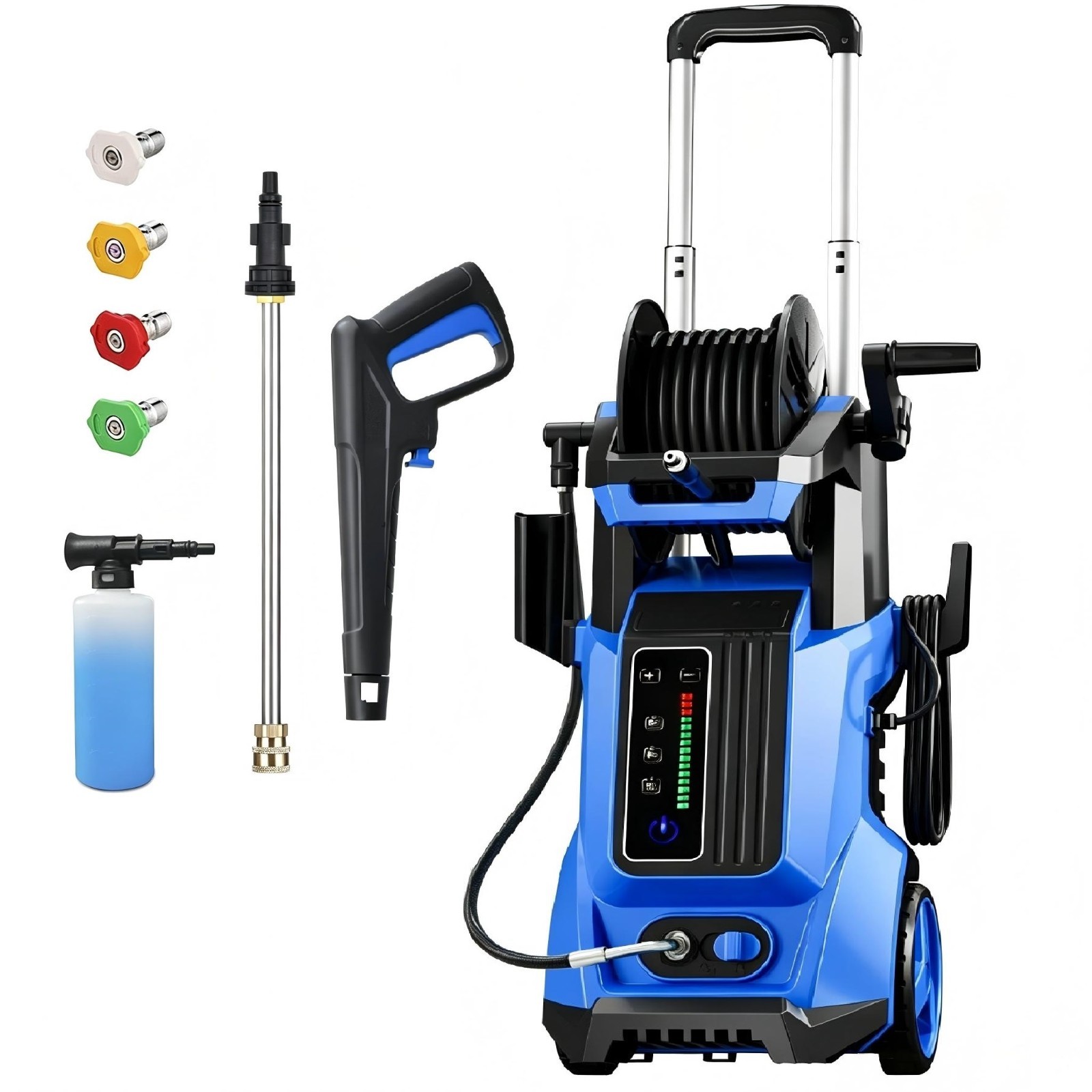 Pressure Washer 4500PSI 4.0GPM, 15-Level Touchscreen, 4 Nozzles, for Driveway