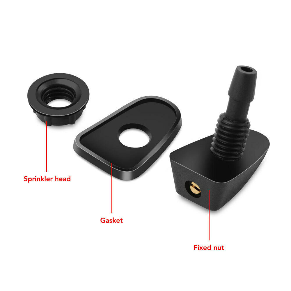 2x Car Fan-shaped Mist Windscreen Washer Water Spray Jets Nozzle Accessories ET