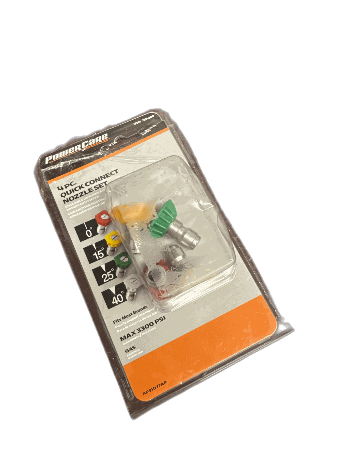Powercare 3300-PSI Pressure Washer Nozzle Kit