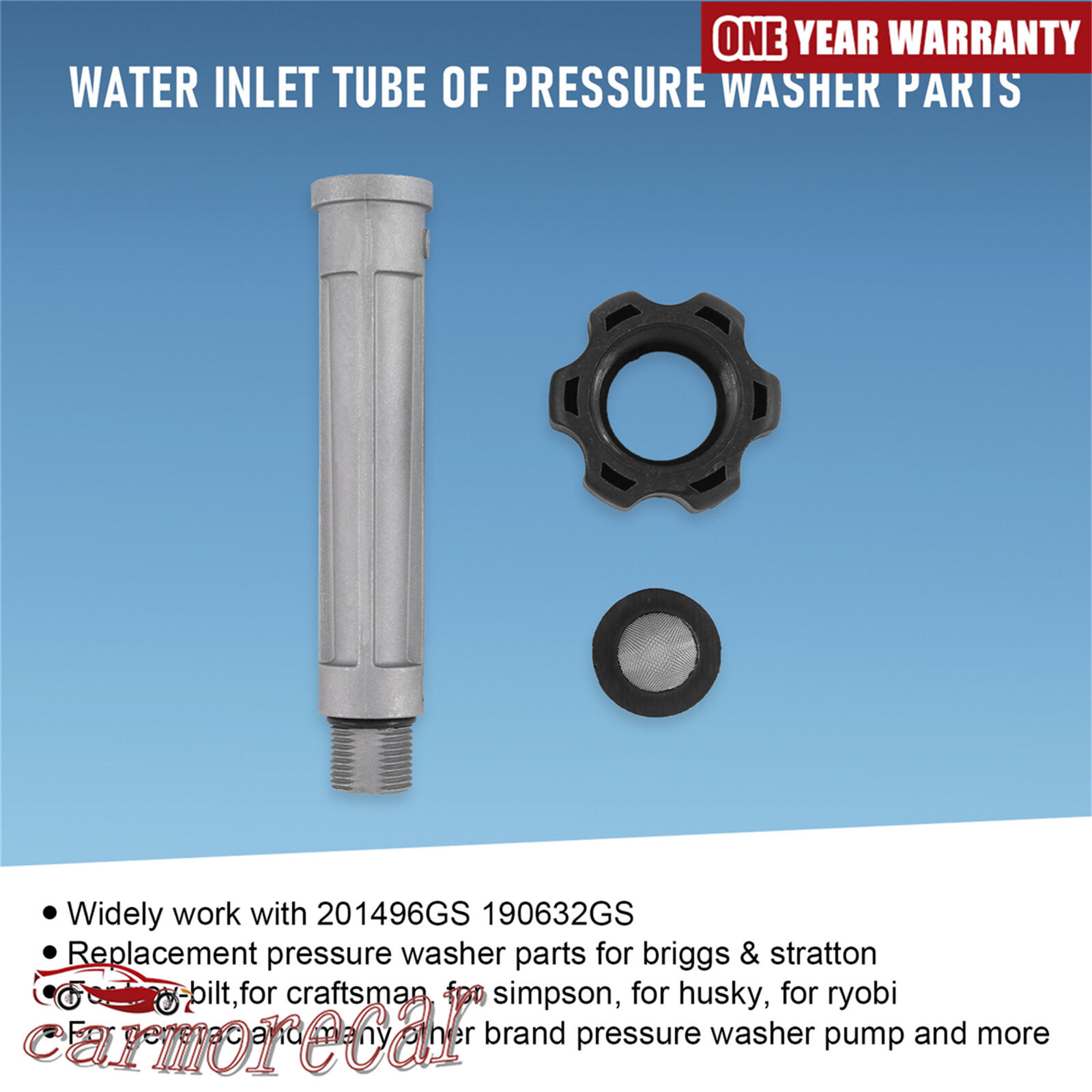 Inlet Tube 201496GS 190632GS for Annovi Reverberi Pressure Washer Pumps