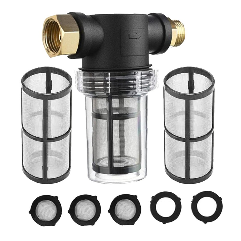 1Set Durable Hose Filter for Pressure Washer Car Wash Inline Water Filter
