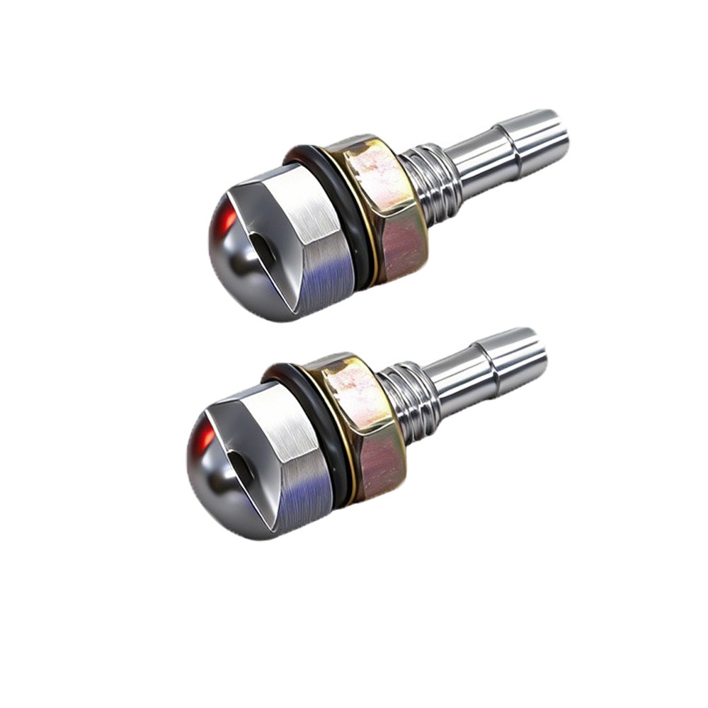 2X Universal Aluminum Windshield Wiper Water Jet Spray Washer Nozzle For Vehicle