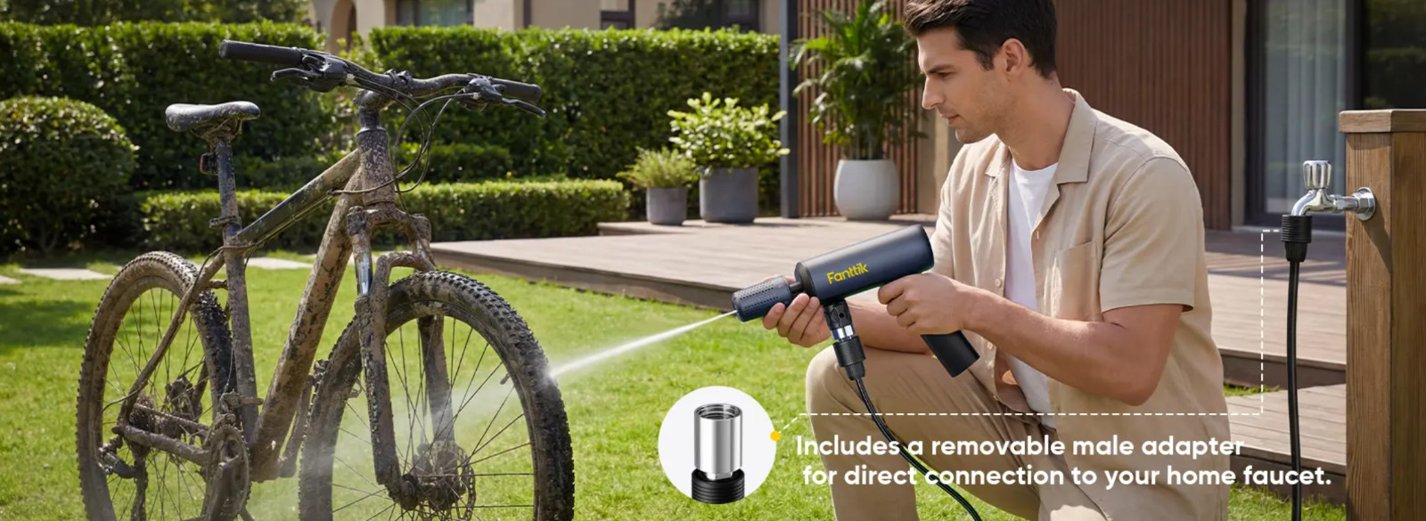 Fanttik K200 Flip Cordless Portable Washer 5-in-1 Nozzle USB-C Foldable New