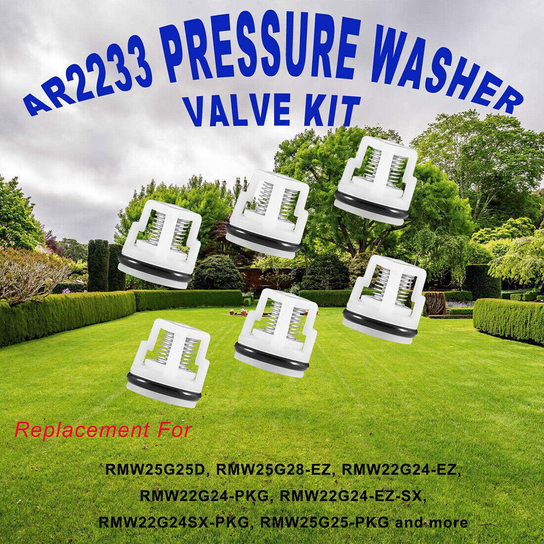 6 Pack Check Valve Kit/ AR2233 Replacement Pressure Washer Pumps Valve Kit