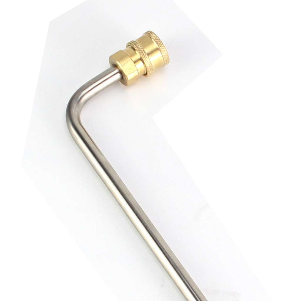 30°&90°&U-Shaped Curved Rod High Pressure Washer Gutter Cleaner 1/4″ Spray Wand