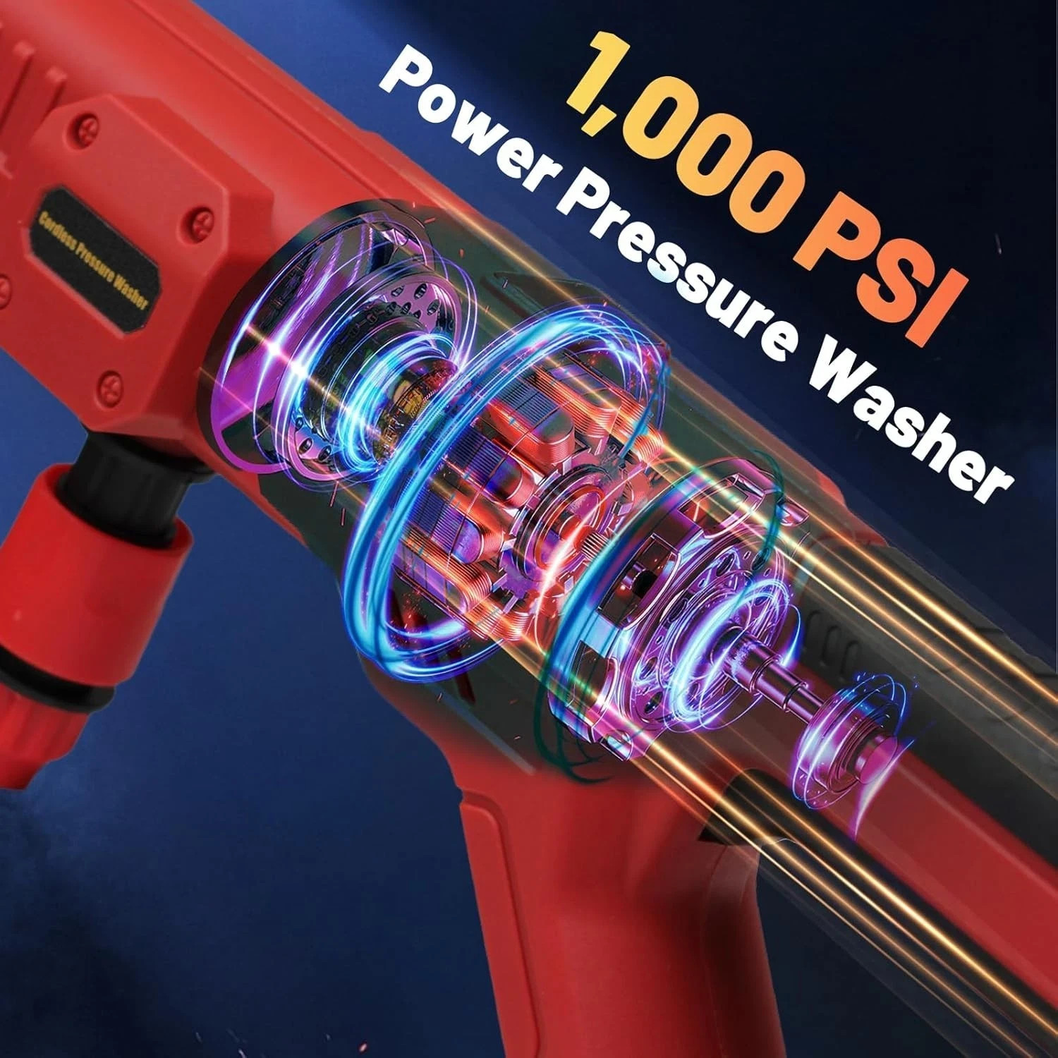 Cordless Pressure Washer for Milwaukee M18 Battery, Portable Cordless Power Wash