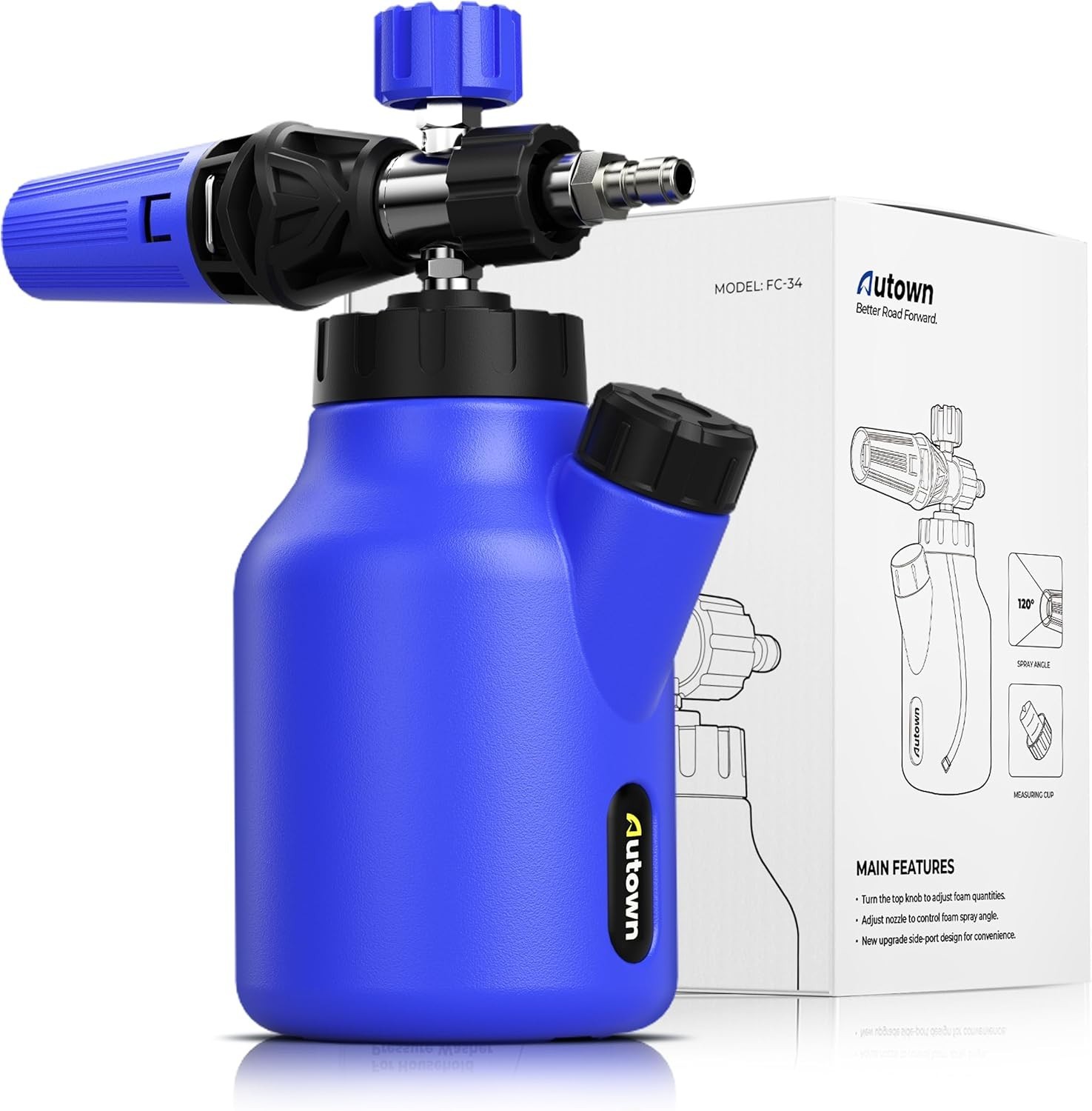 Foam Cannon with Adjustable Nozzle & 1L Capacity for Superior Car Wash