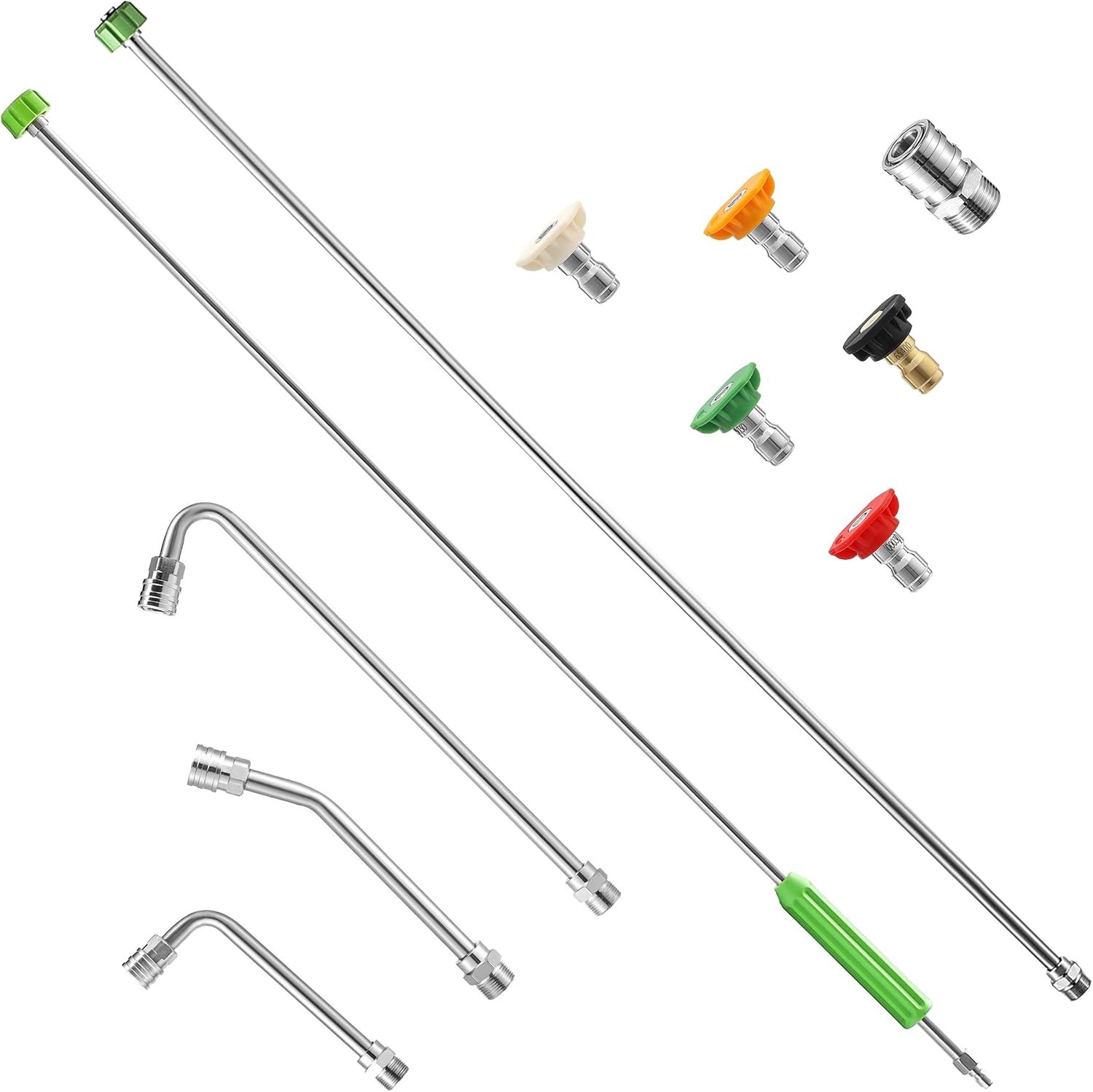 Pressure Washer Extension Wand, 120” Power Washer Wand Extension with Molded Gri