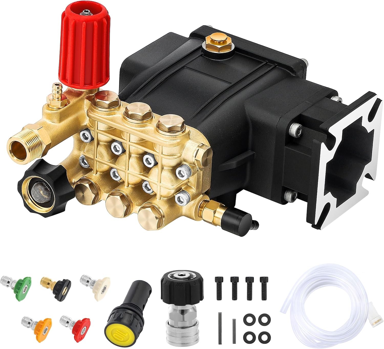 Horizontal Triplex Pressure Washer Pump 3/4″ Shaft Replacement Power Washer