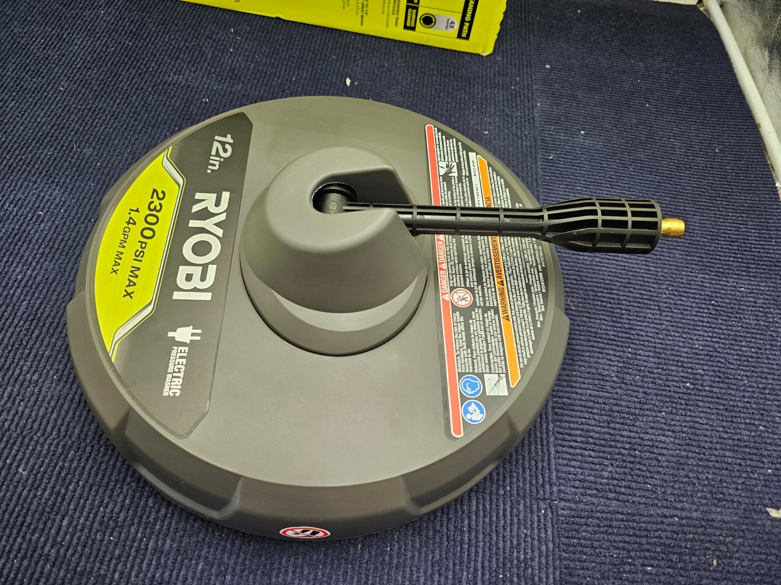 RYOBI RY31012 12 in. 2,300 PSI Electric Pressure Washer Surface Cleaner