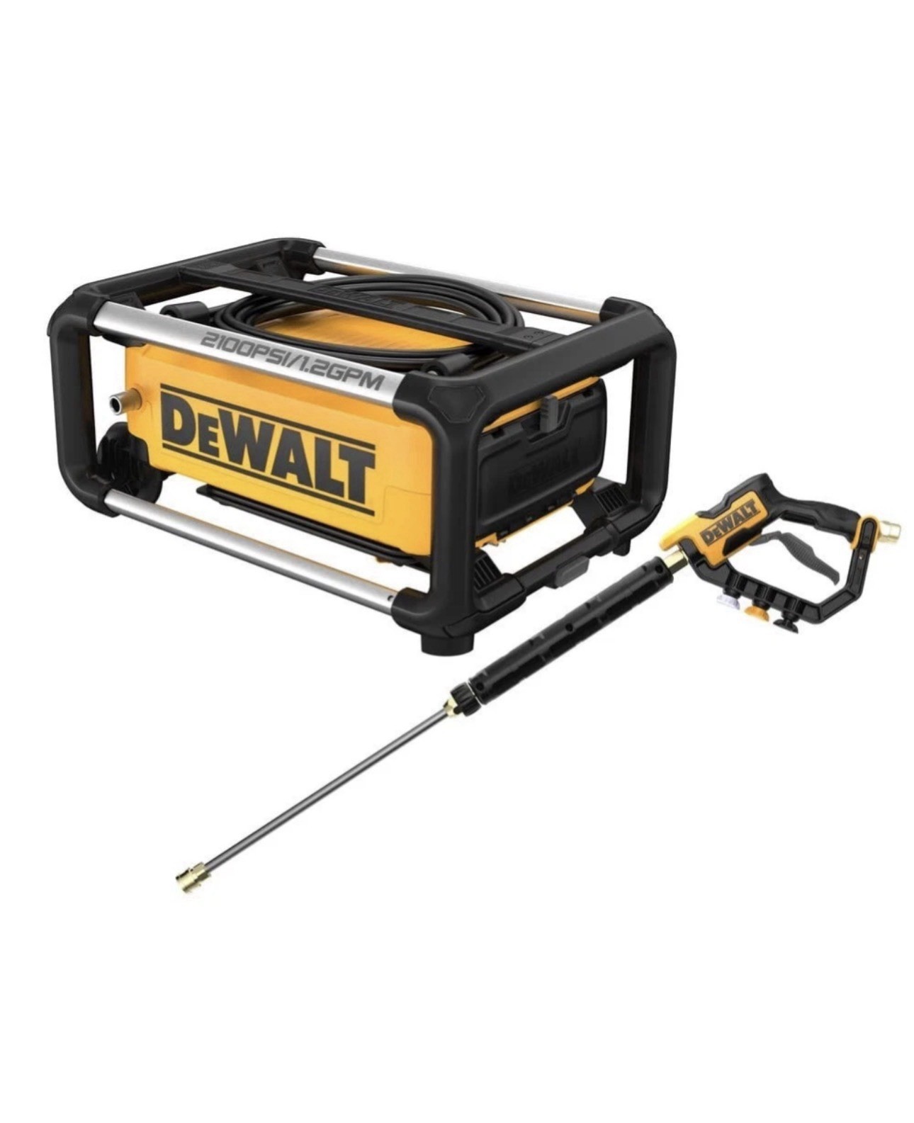 DEWALT Electric Pressure Washer: Cart, 120 V – Single-Phase, 2,100 psi, 1.2 gpm
