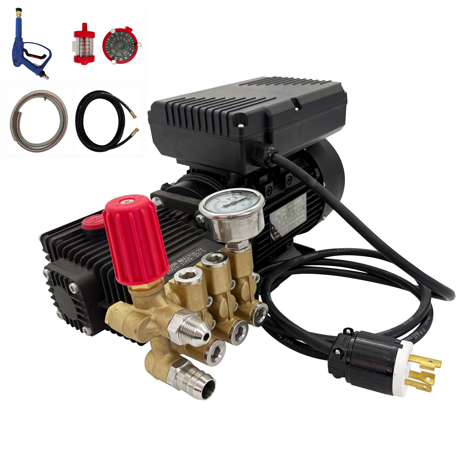 High-pressure Car Automatic Cleaning Machine Cleaning Pump with Water Gun 110V