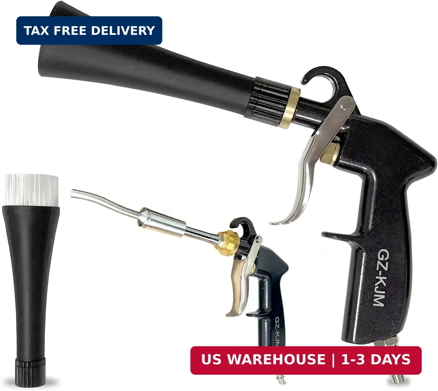 High Pressure Car Interior Spraying Washing Gun with 2 Set Nozzle Sprayer Connec