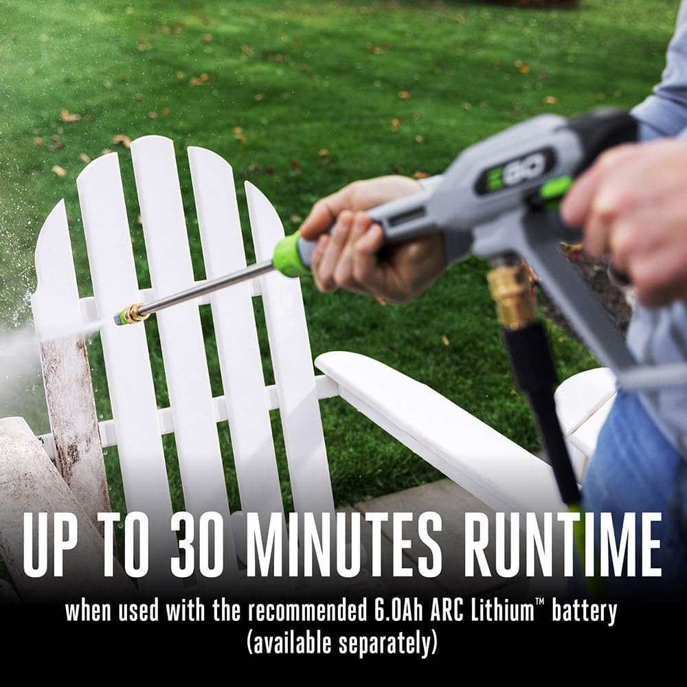 EGO Power+ Electric Pressure Washer, 2100 PSI Power Washer, Battery and Charger
