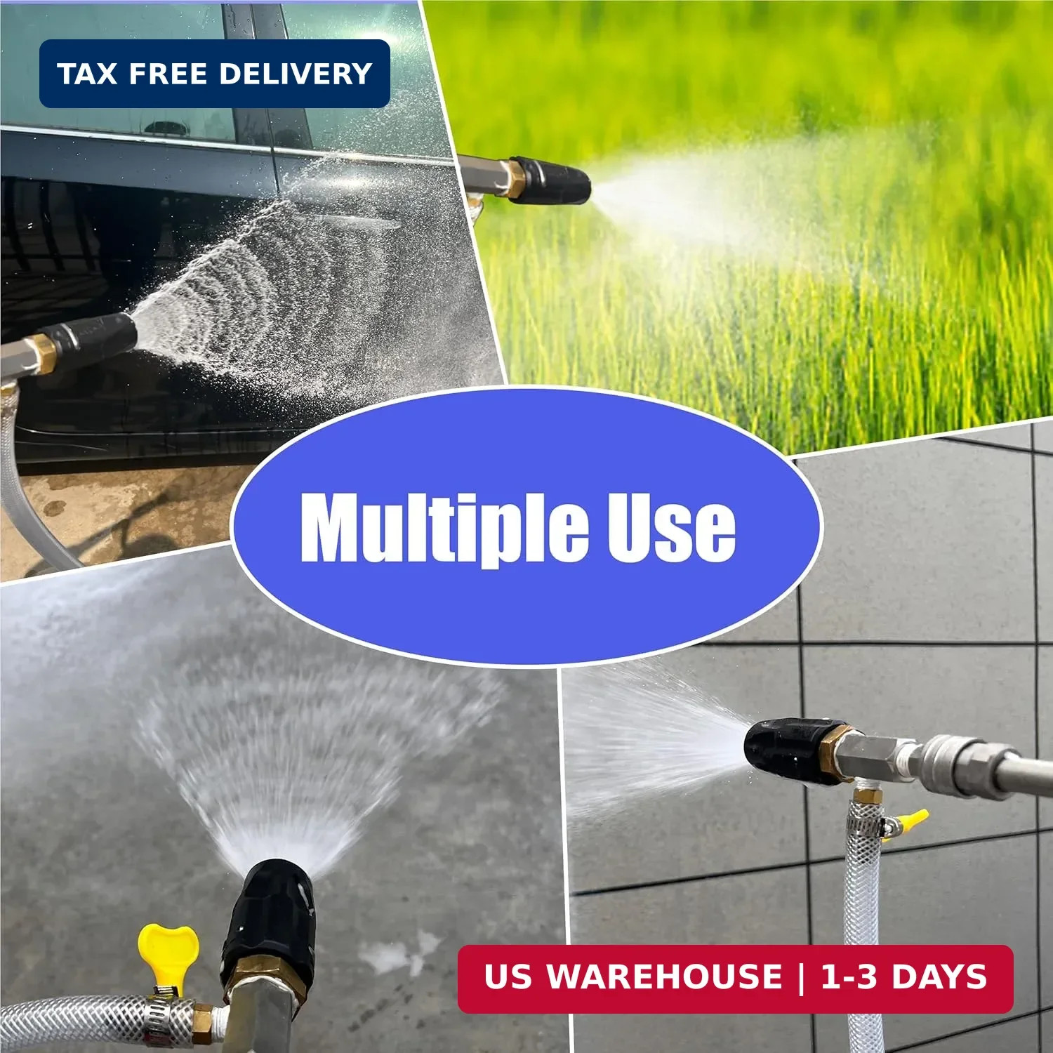 JOEJET Downstream Injector for Pressure Washer, Adjustable Chemical Injector Kit