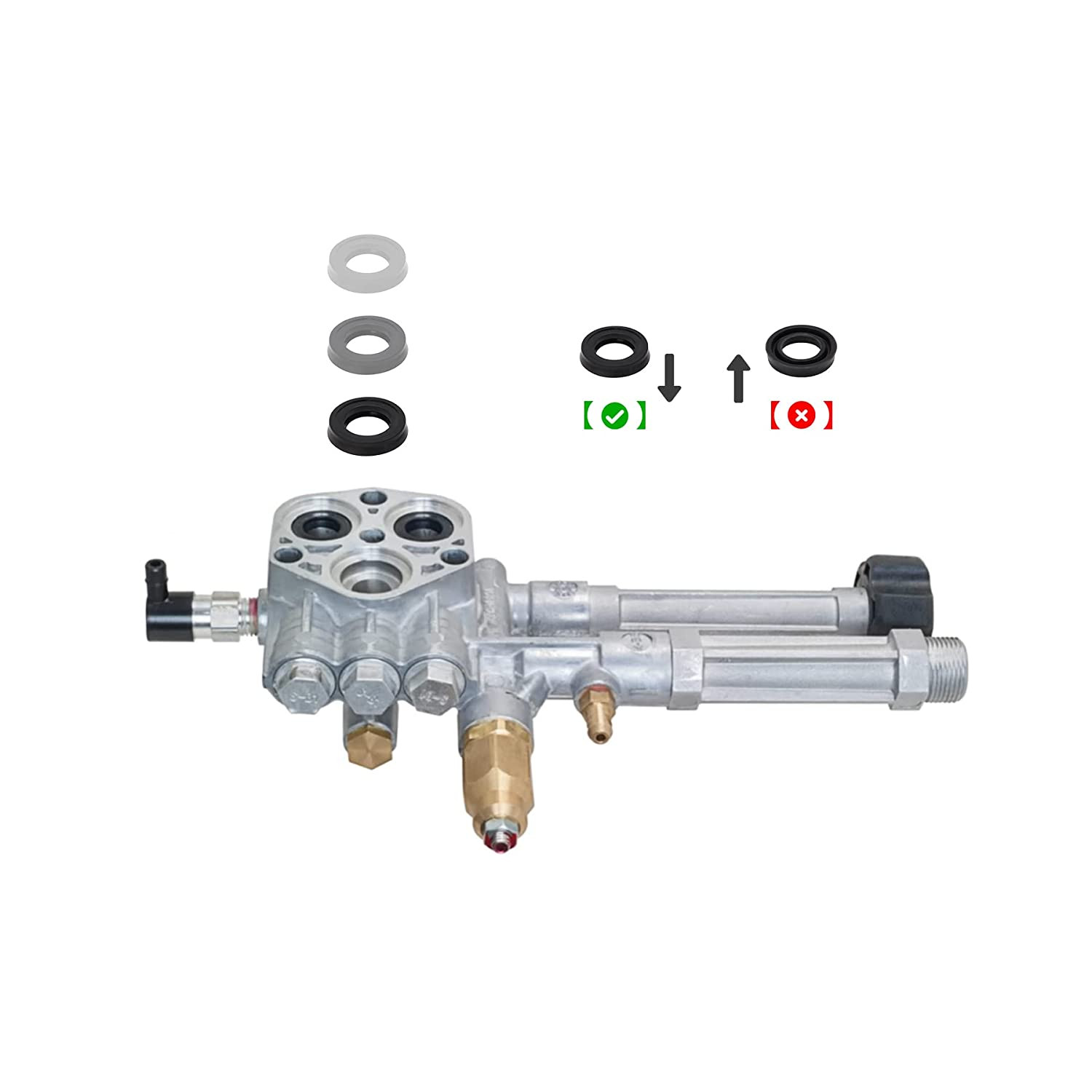 42122 High Pressure Washer Pump Water Seal Kit for Annovi Reverberi Rmv,Rmw,Srmw