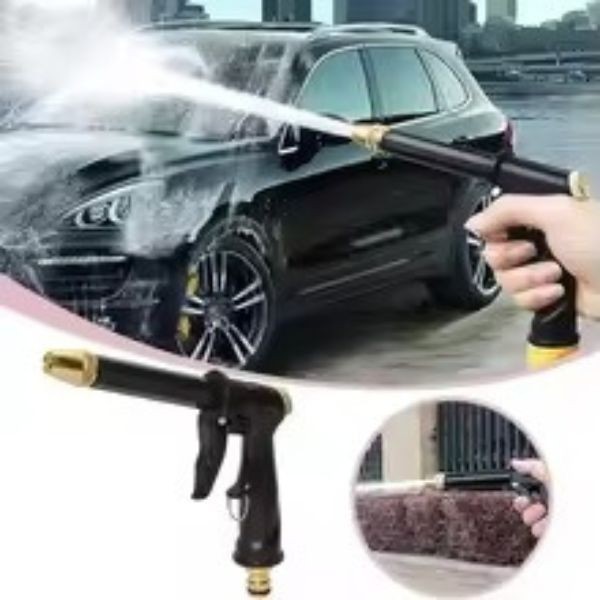 High Pressure Car Wash Gun Copper Nozzle Long Rod Water Spray Cleaner