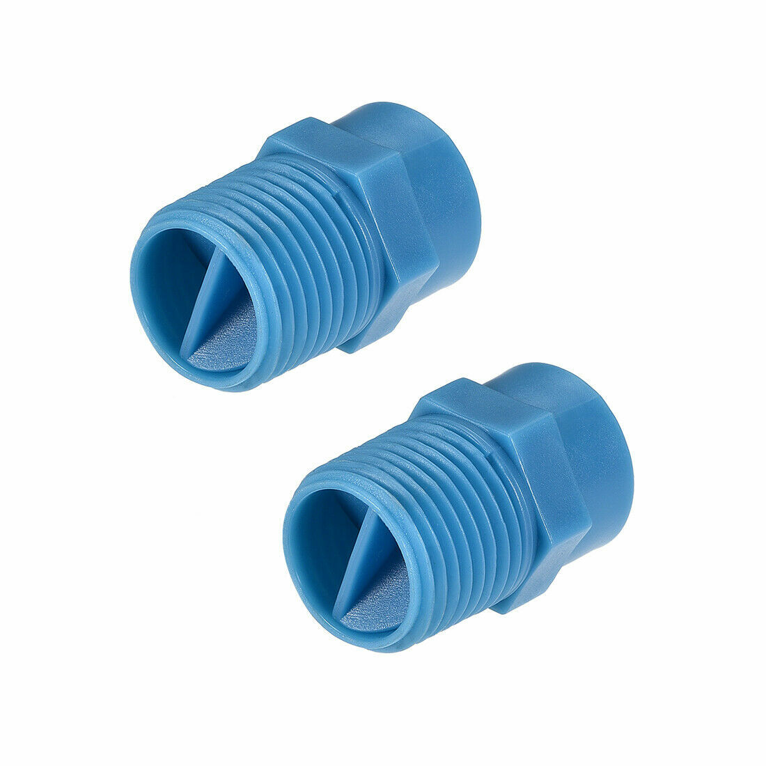Full Cone Tip 1/2, 3/4, 1/8BSPT Plastic PP Wide Angle Spray Nozzle 2Pcs Cleaning