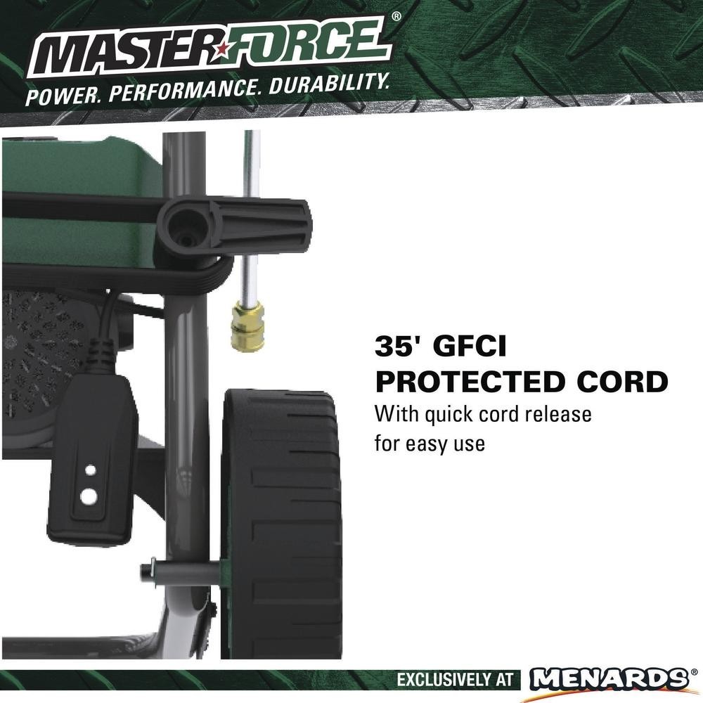 2500 PSI 1.1 GPM 15Amp Corded Electric Pressure Washer Hand Truck Patio Cleaner
