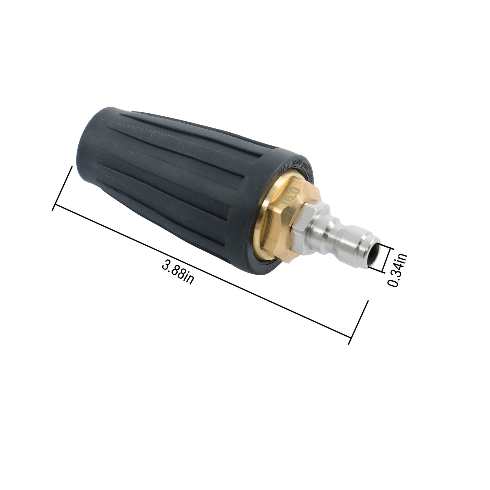 1/4 inch Rotating High Pressure Turbine Nozzle Set 3600 PSI with 5 Spray Nozzles