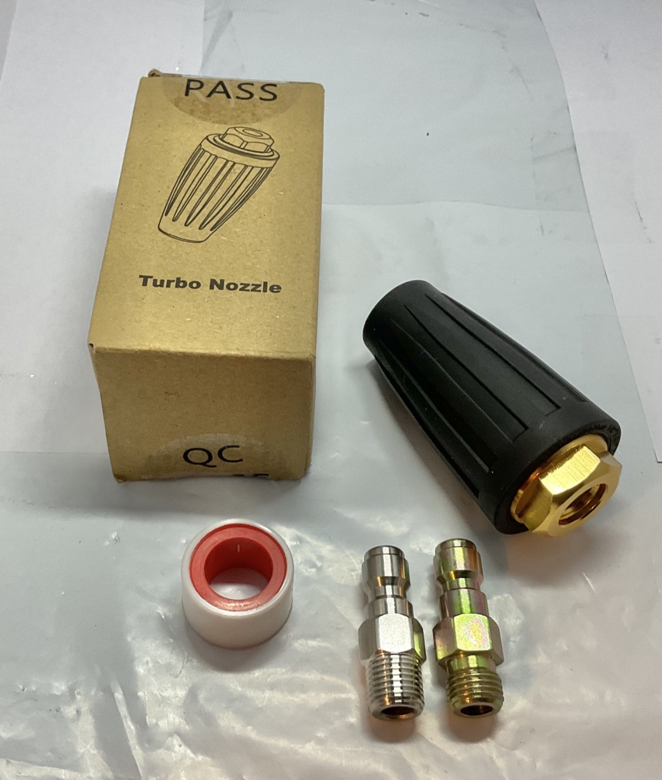 Pressure Washer Rotating Turbo Nozzle 4000 PSI with 3.5 Orifice QC