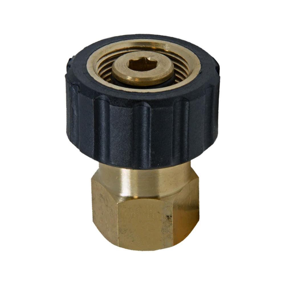 PRESSURE WASHER GUN OR HOSE FITTING 1/4 F X M22F HIGH PRESSURE BRASS 2 IN KIT