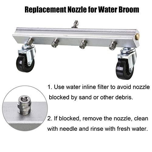 M MINGLE Universal Replacement Nozzle, Pressure Washer Water Broom, Surface C…